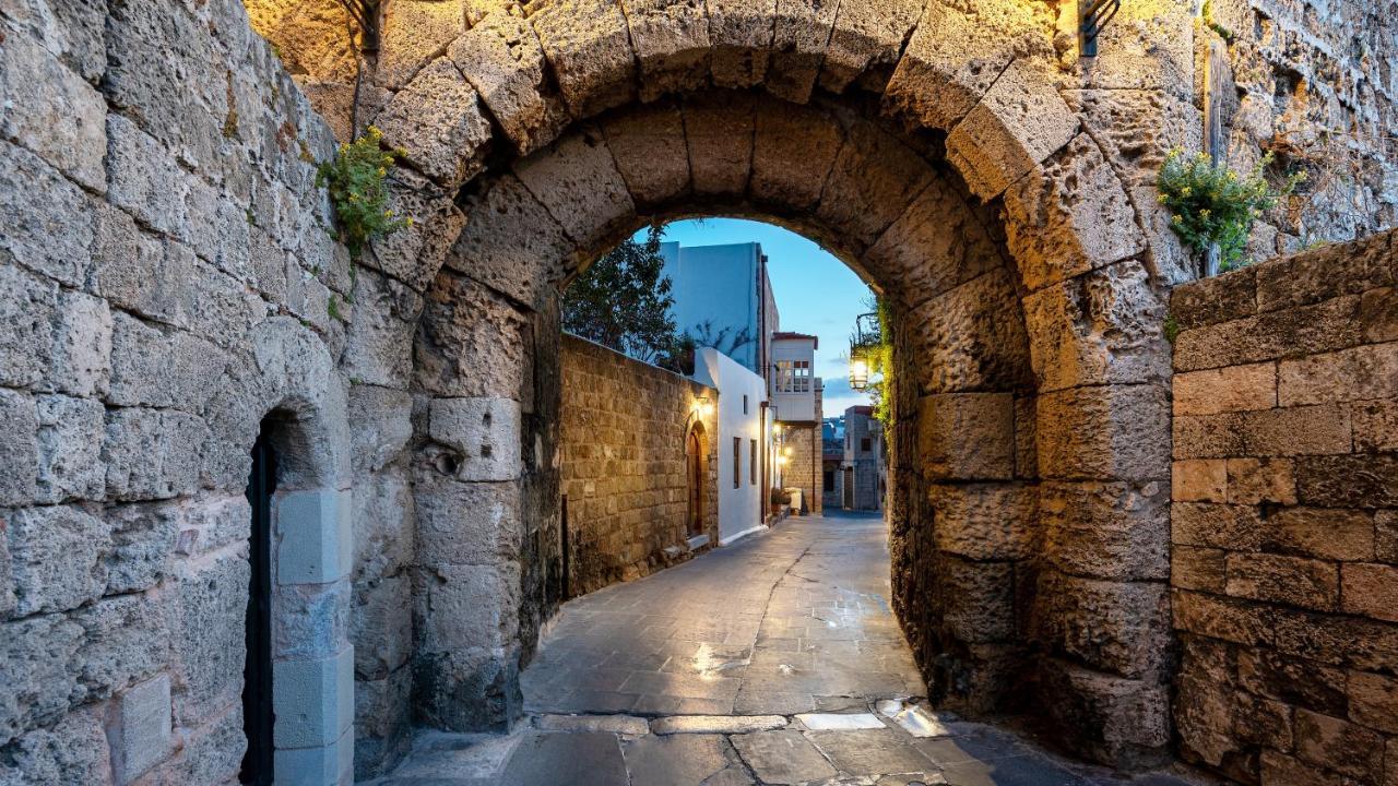 Kokkini Porta Rossa Hotel Rhodes City Bagian luar foto